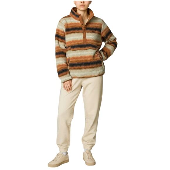 BILLABONG A/Div Switchback T Snap Fleece Pullover Women L Outdoor Travel Casual - Picture 2 of 12